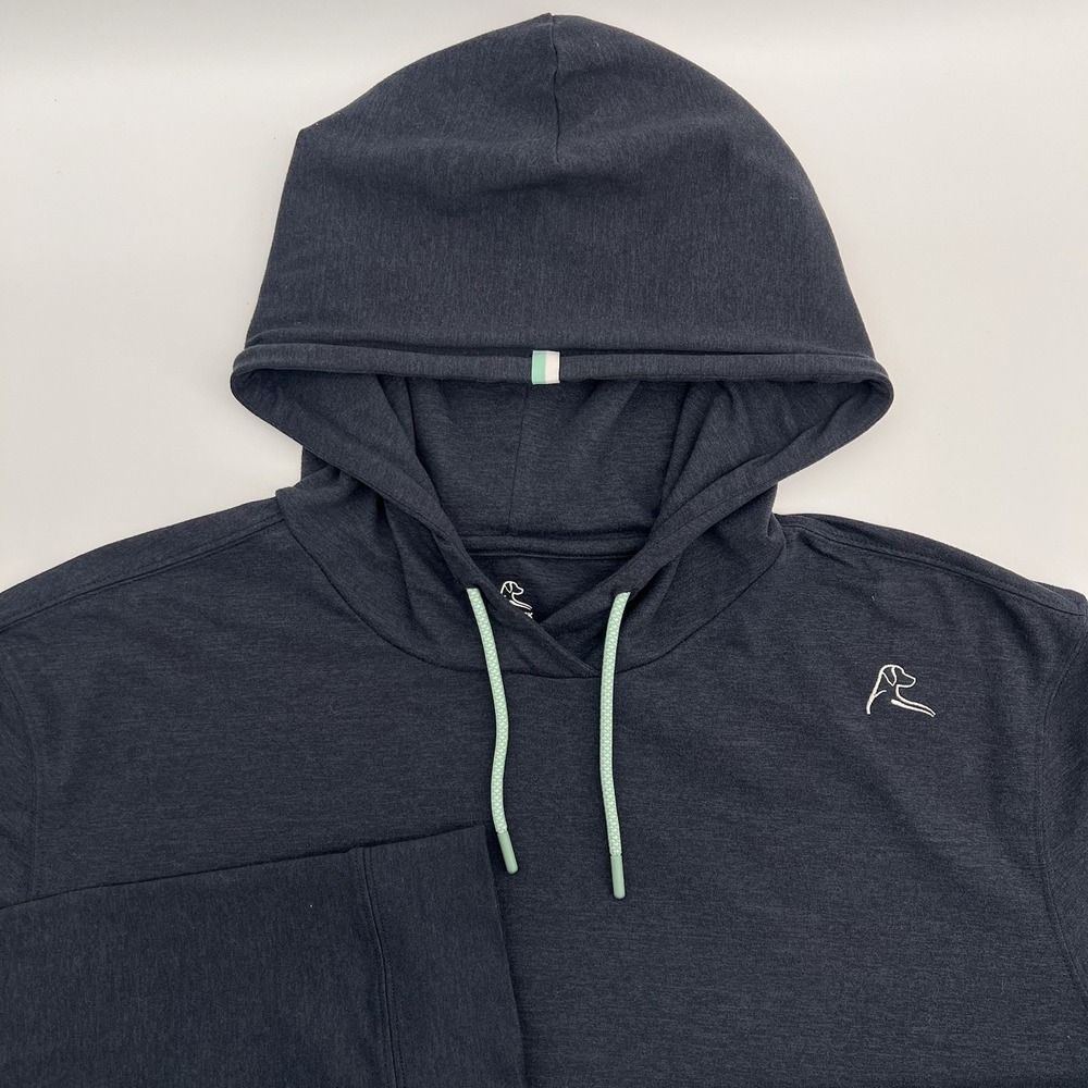 Rhoback Hesi Hoodie Mens XXL Gray Performance Pullover Stretch Golf Sweatshirt